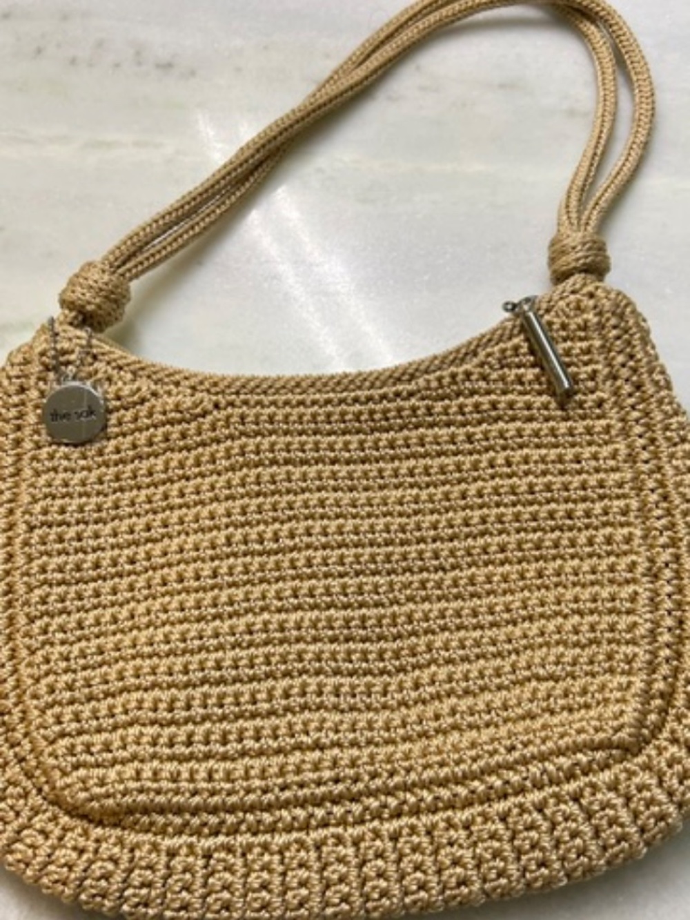 NWOT The Sak Cute Knitted Tan Shoulder Bag